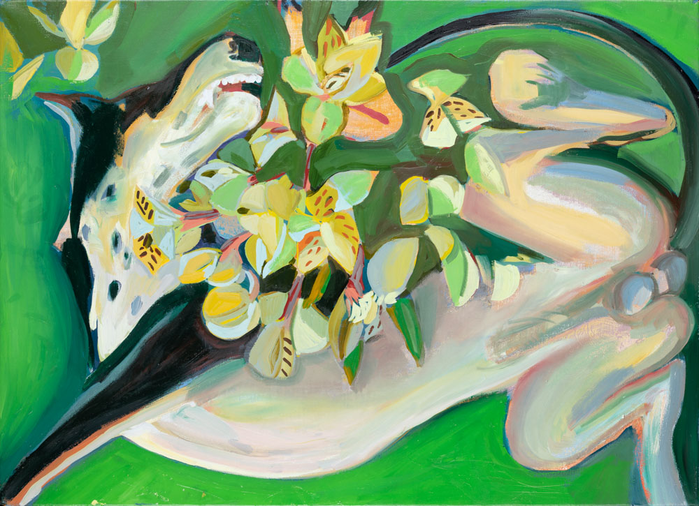 Flowers | Upside Down | Dog | Joy | Oil Painting