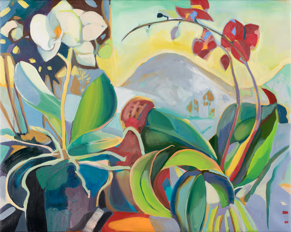 Meditation | Listening | Orchids | Oil Painting