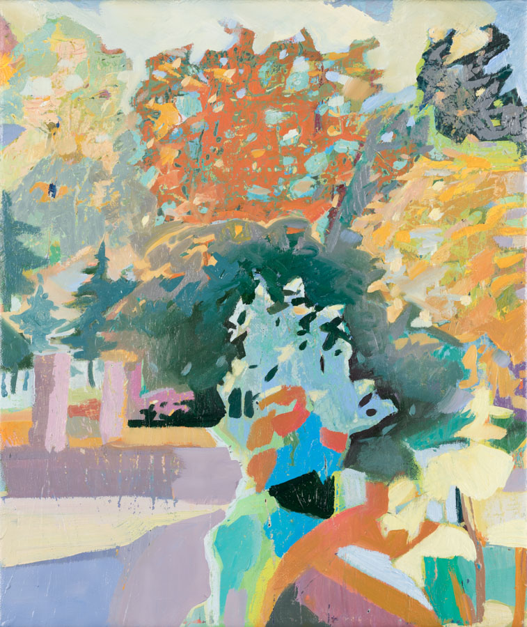 Park Entrance | Open | Trees | Oil Painting