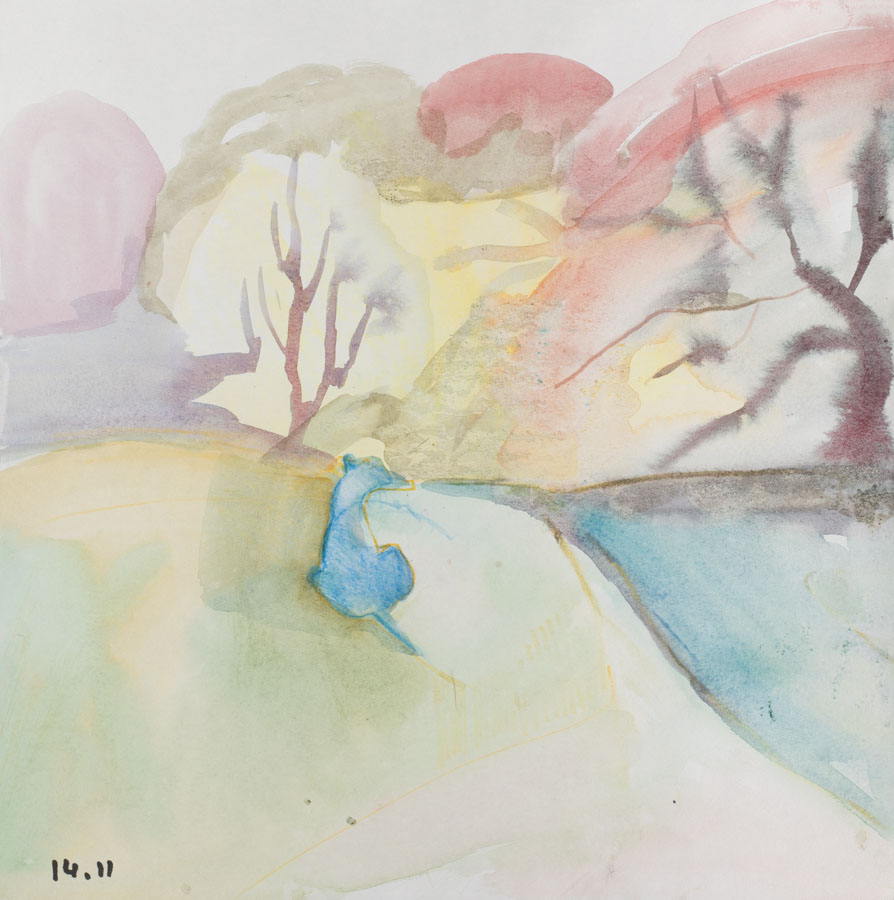 Untitled. Watercolour on Paper. 25 x 25 cm