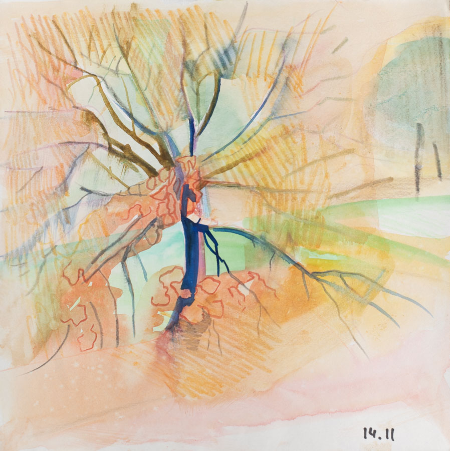 Untitled. Watercolour on Paper. 25 x 25 cm