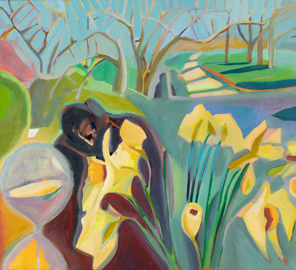 Meditation | Daffodils | Hourglass | Oil Painting