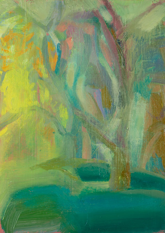 Abstract | Thick Woods | Turquoise | Oil Painting