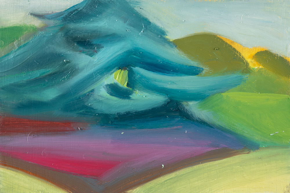 Blue | Tree | Nonsense | Oil Painting
