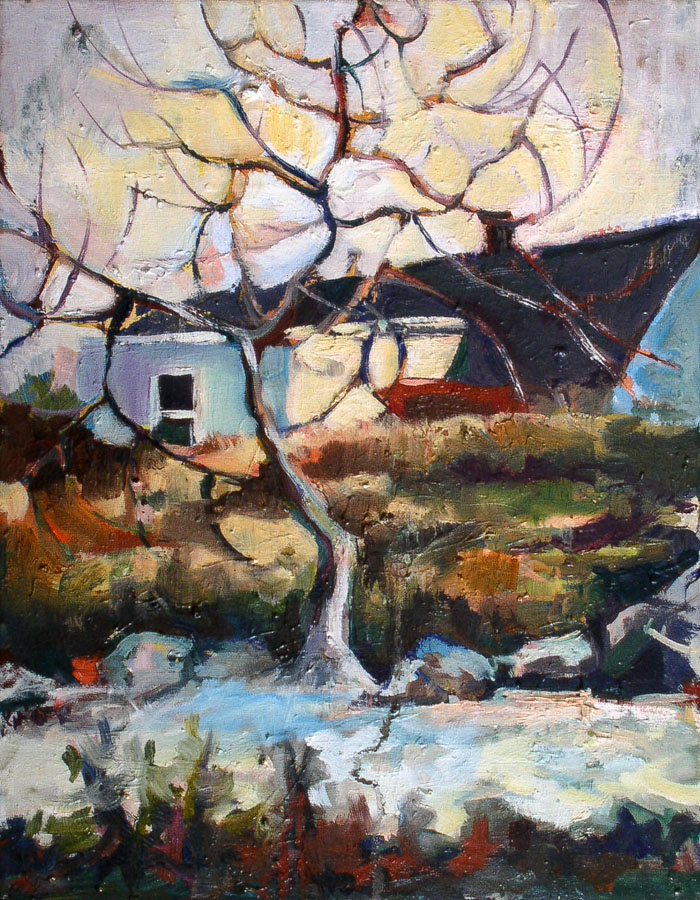 Canada | Landscape | Winter | Tree | Oil Painting