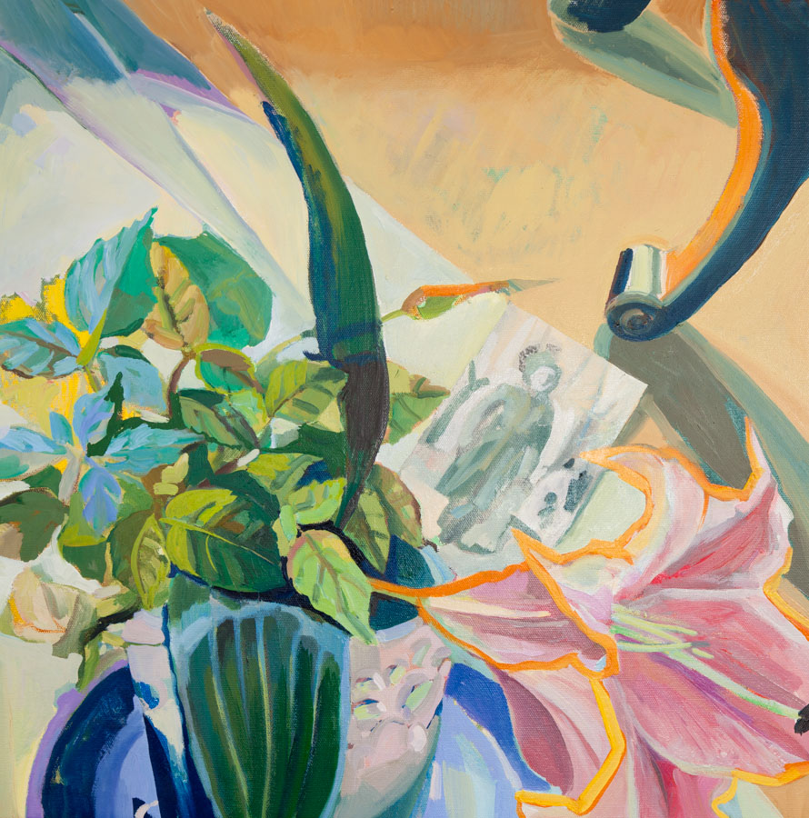Flower | Green | Photo | Mother | Oil Painting