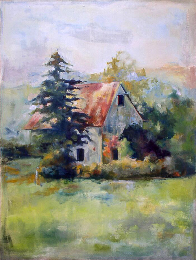 House | Tree | Landscape | Canada | Oil Painting