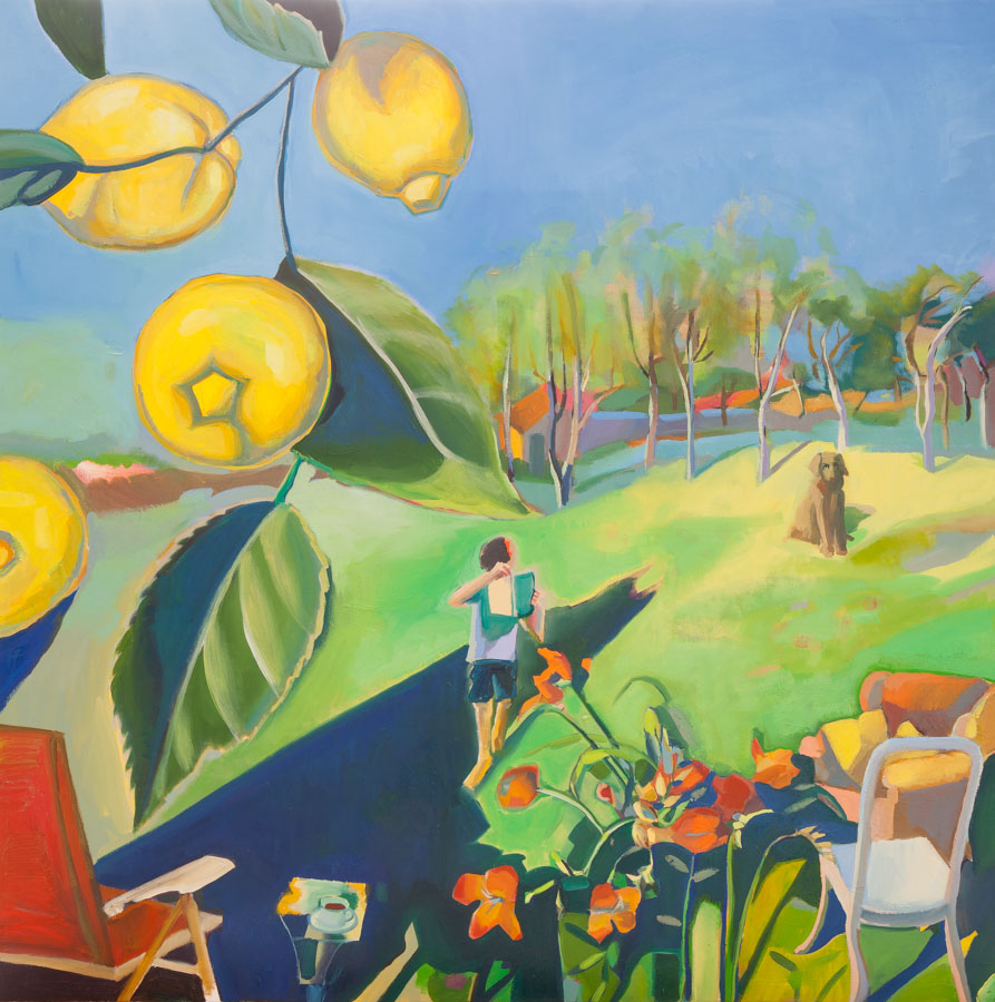 Lemons | Reading | Landscape | Oil Painting