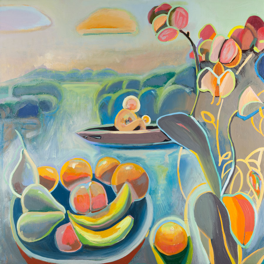Orchid | Boat | Fruit | Orange | Oil Painting