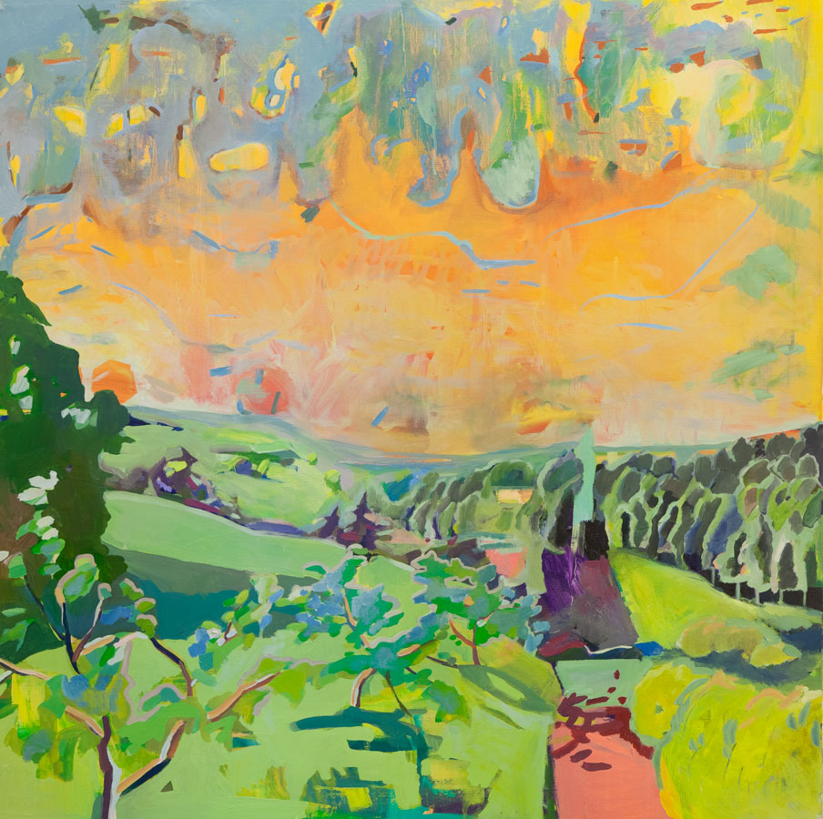 Sun | Forrest | Landscape | Oil Painting