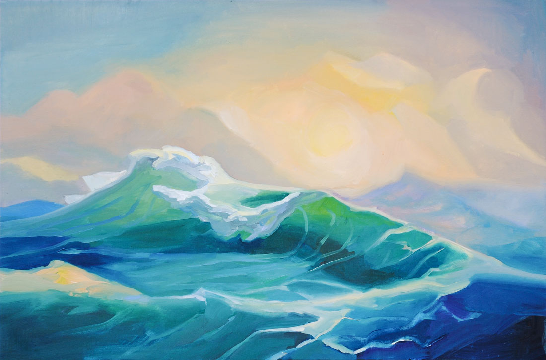 Wave | Storm | Sun | Ocean | Oil Painting